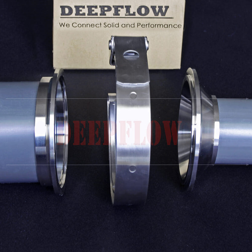 3 to 2.5 Inch Exhaust Pipe Reducer, Reducing V-Band Flange Adapter