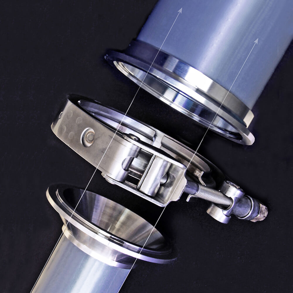 EMUSA 4" To 3.5" V-Band Exhaust Reducer – Stainless Steel Header Reducer Flange